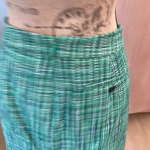 J. Crew No. 2 Pencil Skirt Green Tweed High Rise Knee Length Lined preppy pencil - Picture 14 of 16
